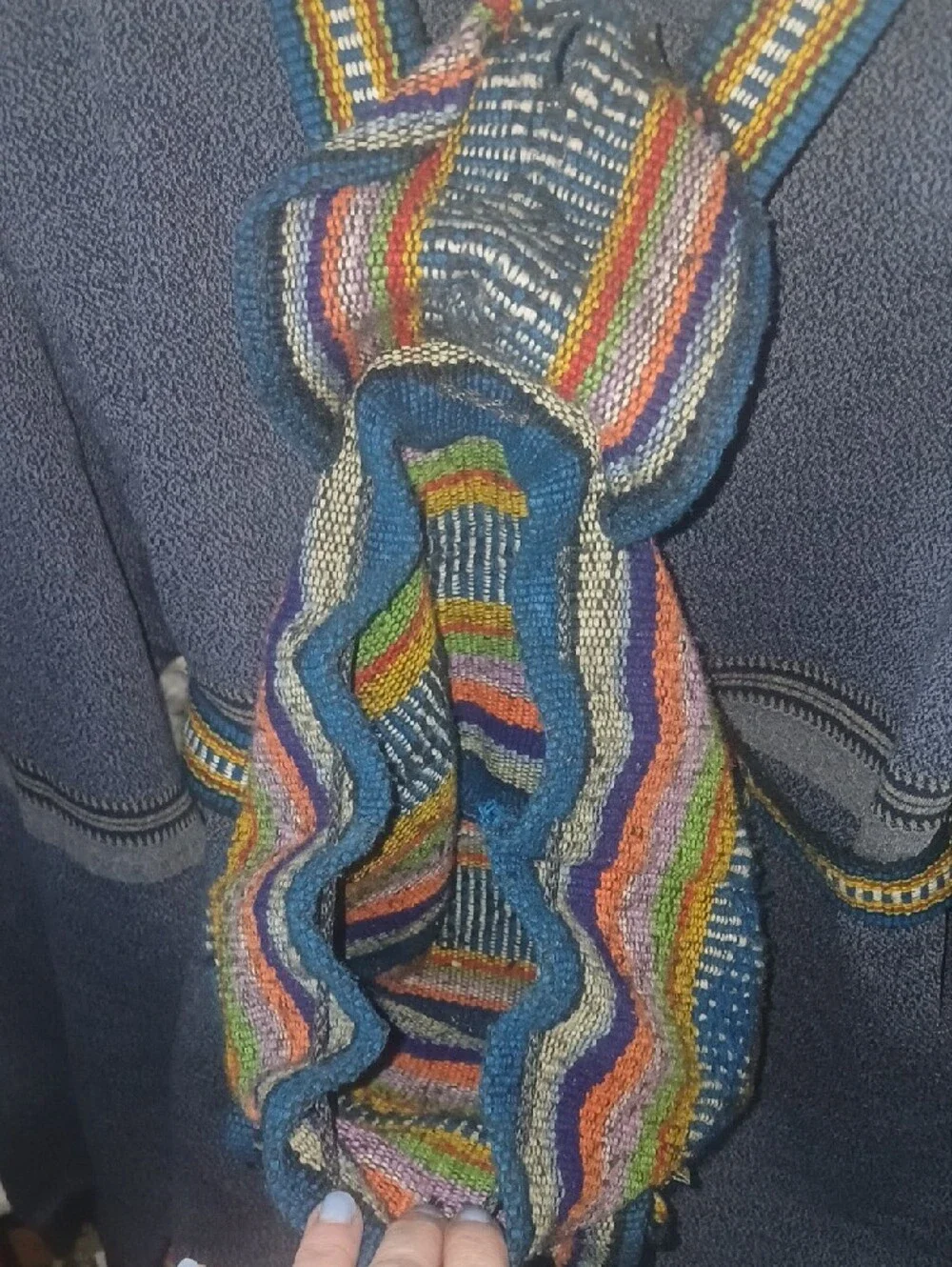 Pinzon Multicolor Hippie Mini Backpack